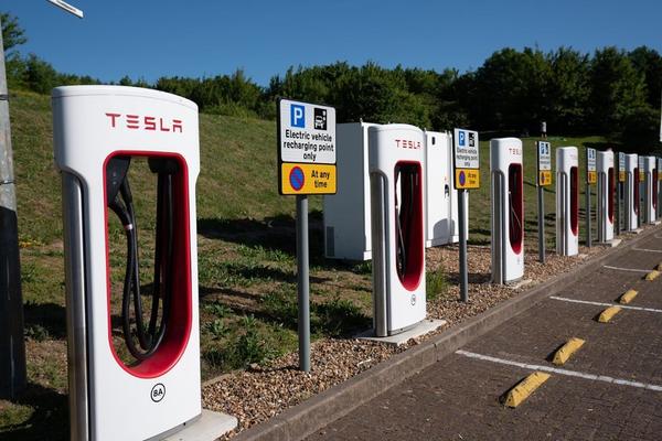 Tesla charging stations