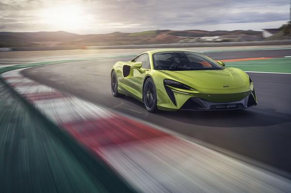 Lime Green McLaren Artura exterior