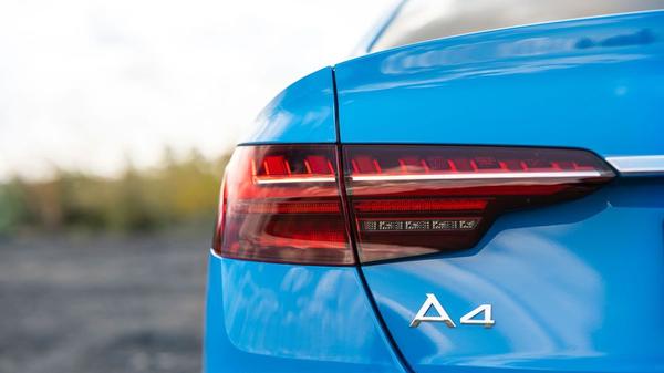 Close up of a Audi A4 tail light