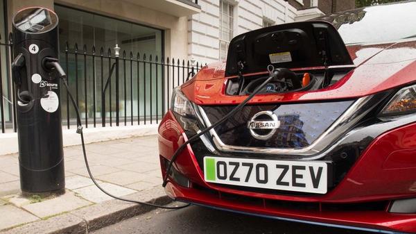 charging an electric car 