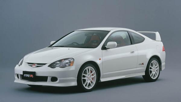 White Honda Integra Type R