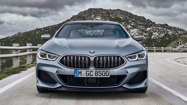Grey BMW 8 Series Gran Coupe grille