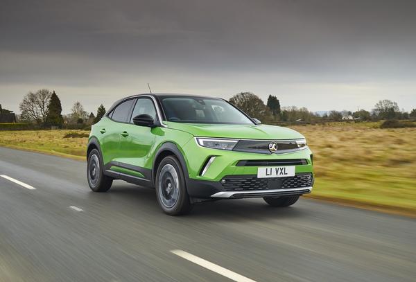 Green Vauxhall Mokka-e