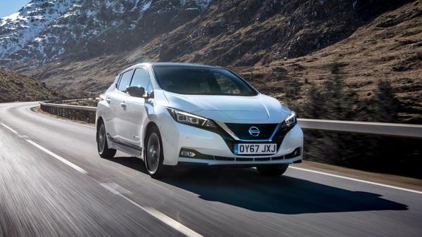 White Nissan Leaf - one of the best electric cars for students 