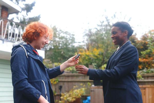 Keys being handed over after a successful test drive