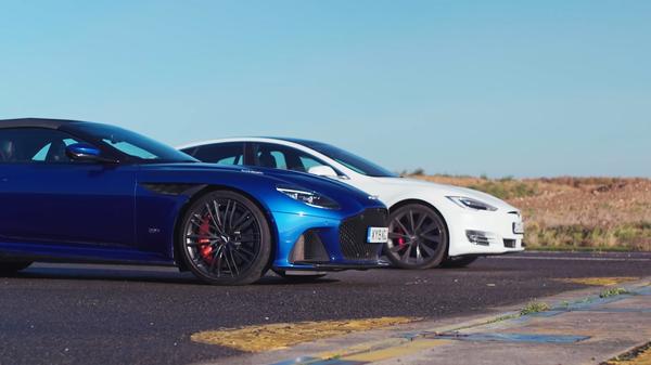 Tesla Model S and Aston Martin DBS head to head