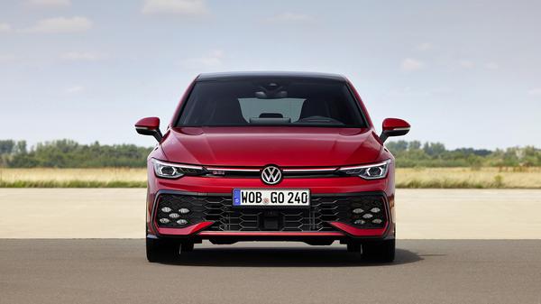 2024 red Golf GTI front