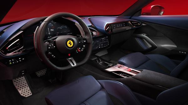 Red Ferrari 12Cilindri interior
