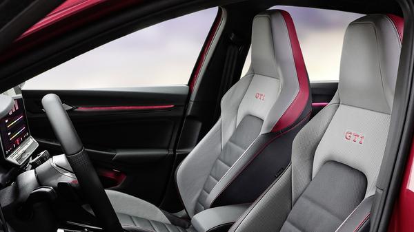 2024 red Golf GTI interior