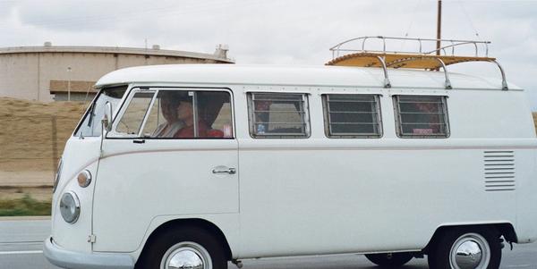 White VW motorhome