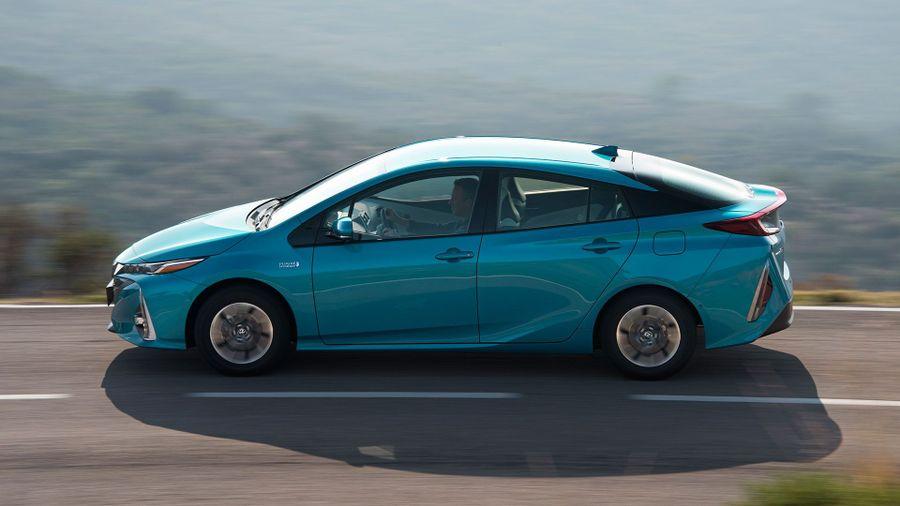 Blue Toyota Prius Hybrid