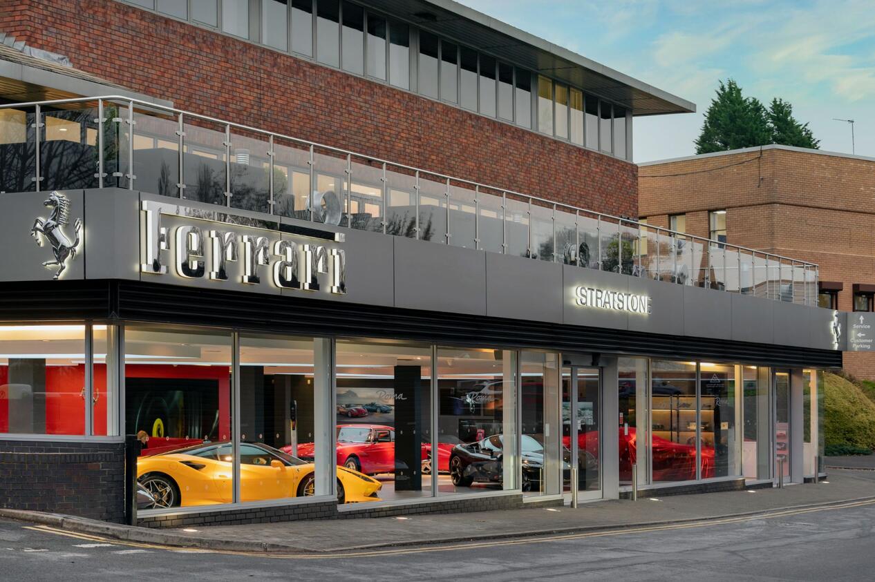 Official Ferrari Dealer Stratstone Manchester Car dealership in
