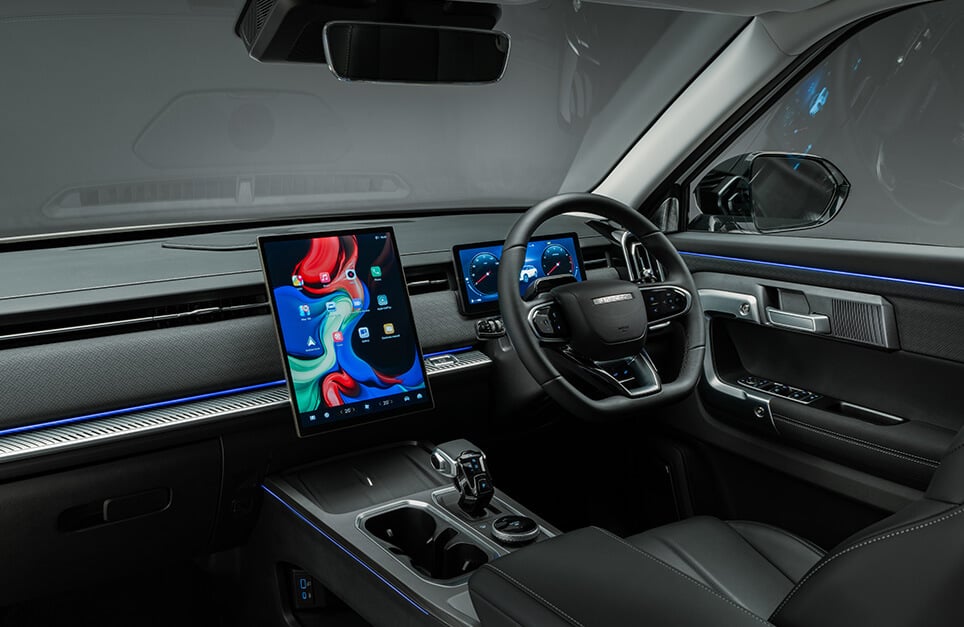 JAECOO 7 Interior facing the dashboard