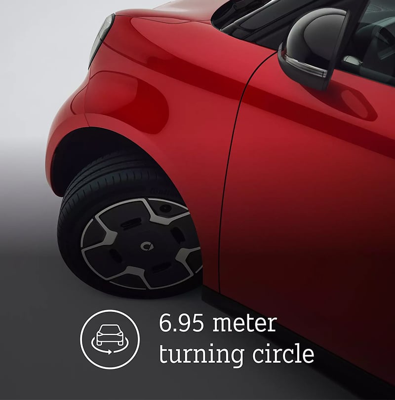 smart #2 turning circle