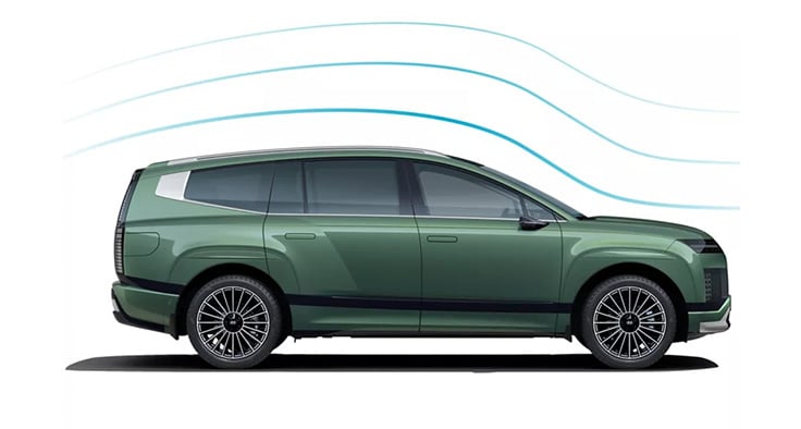 Aerodynamically optimised design.