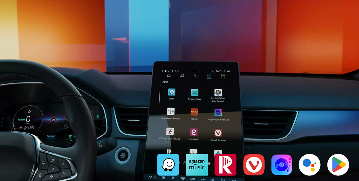 Renault Captur connectivity - openR link multimedia system with Google built-in