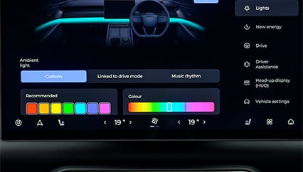 Ultra HD screen + Ambient lighting