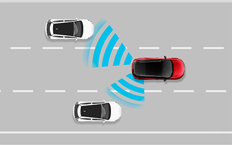Intelligent blind spot warning