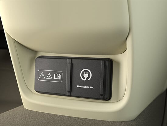 Interior Vehicle-to-Load port