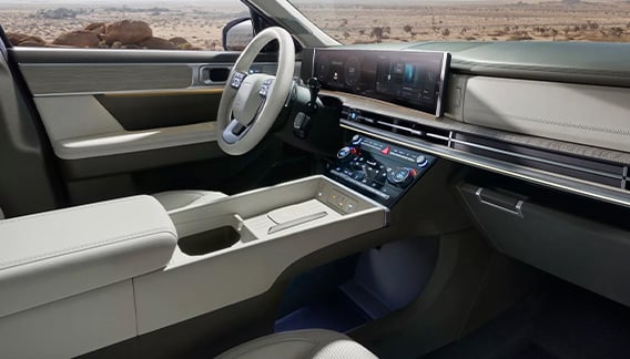 Santa Fe panoramic curved display