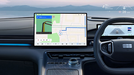Geely Starray EM-i drive calm and connected - dashboard abd screen