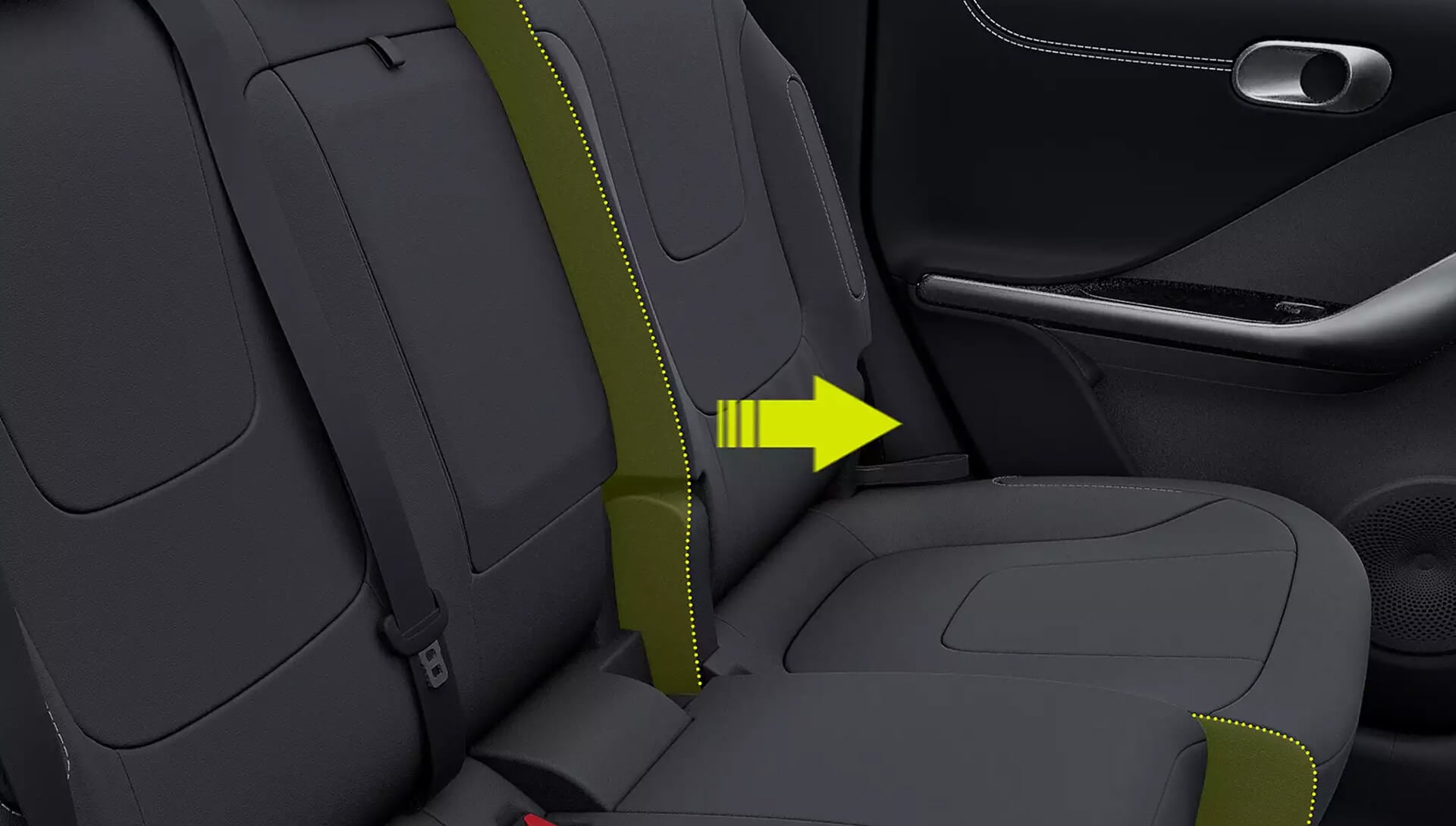 Sliding rear bench