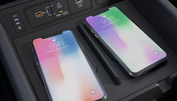 Santa Fe dual wireless charging