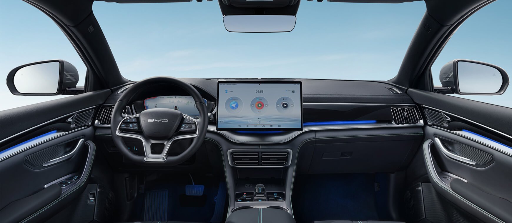 Futuristic Floating Centre Console