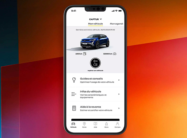 My Renault app - app on smartphone