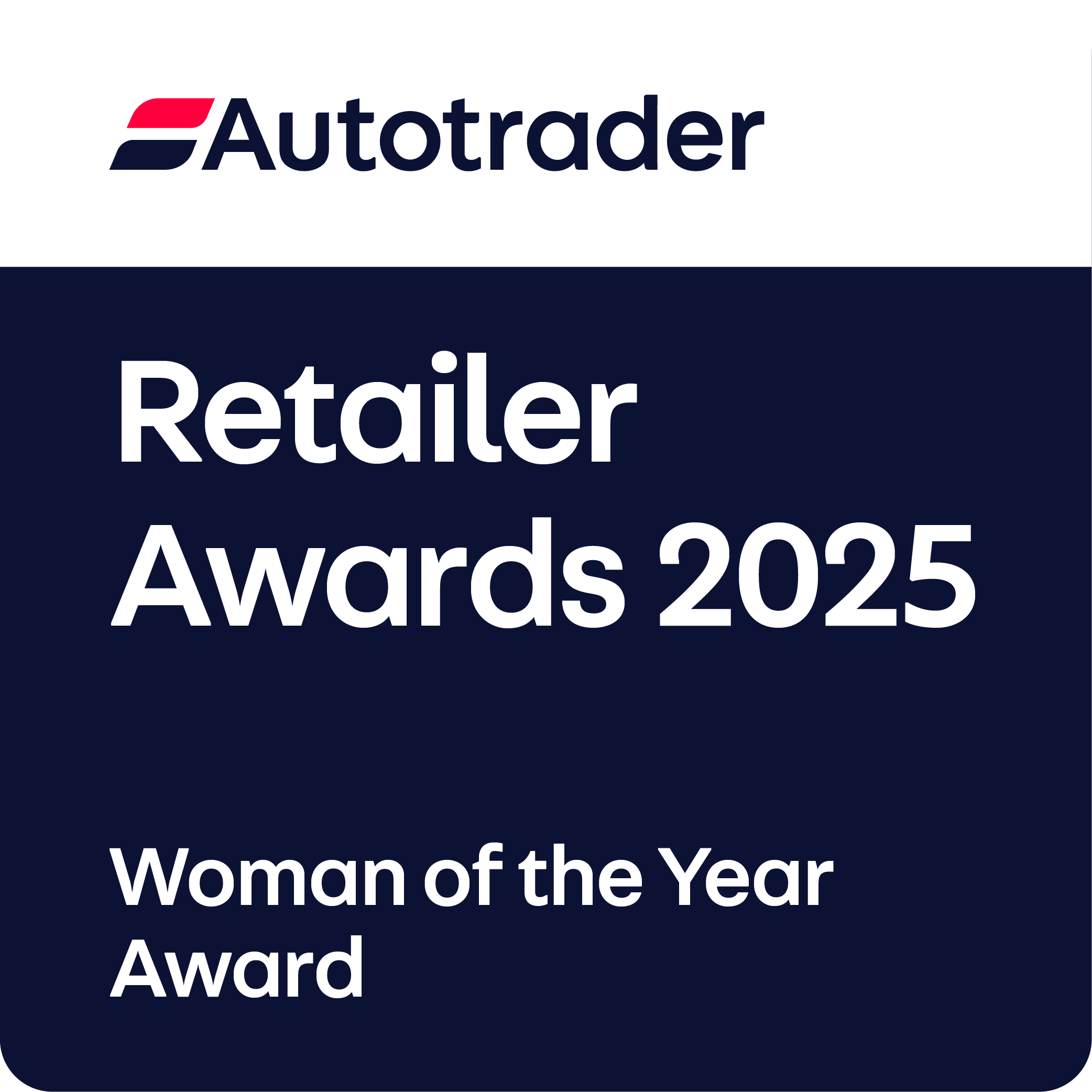 Retailer award logo for Women of the Year