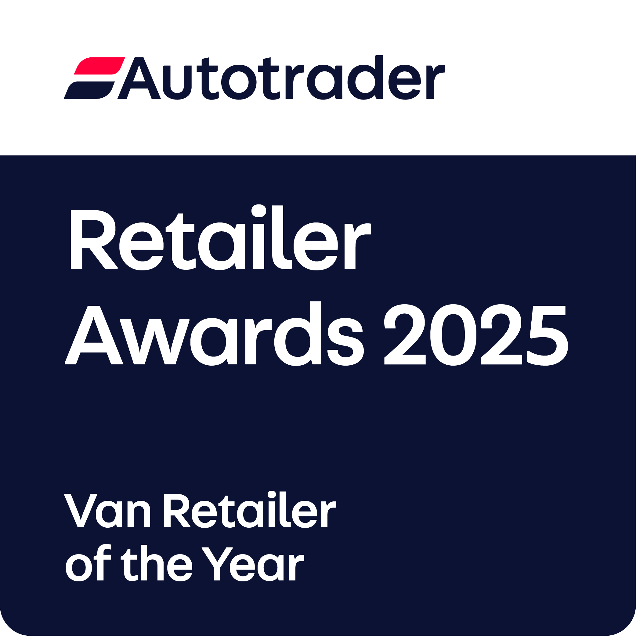 Retailer award logo for Van Retailer of the Year
