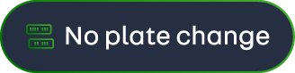 No plate change