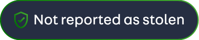 Not reported as stolen