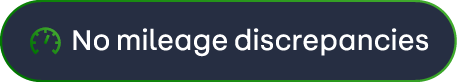 No mileage discrepancies