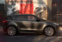 Side view of a Range Rover Evoque
