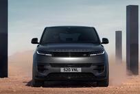A front view of a Range Rover Sport
