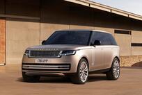 A 3/4 view of a Range Rover facing left