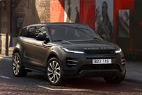 A side view of a Range Rover Evoque