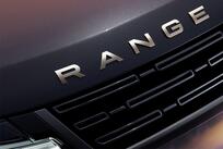 Close up of grill of a Range Rover Evoque