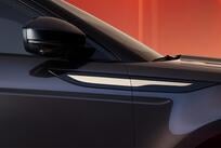 Close up of decal on a Range Rover Evoque