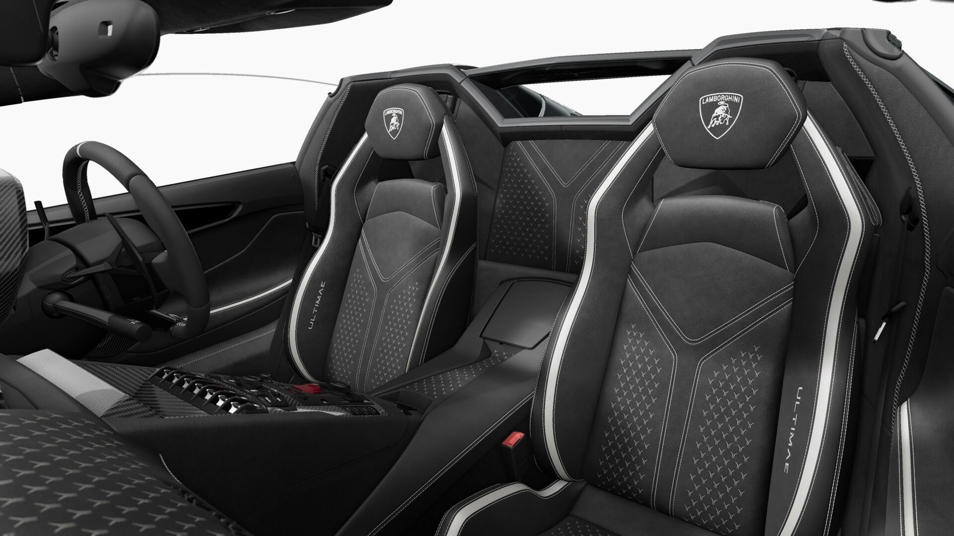 Lamborghini Aventador Interior White