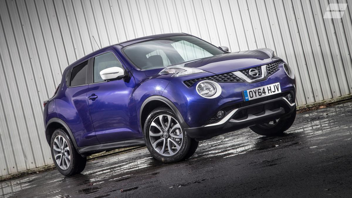 Even entry-level cars have alloy wheels, and they range from 16- to 18-inches in diameter 2014 Nissan Juke front three quarter