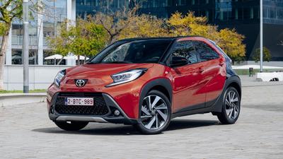 2022 Toyota Aygo X in red and black