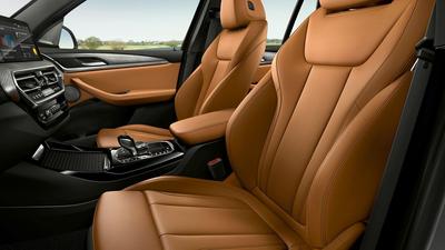 2021 BMW X3 SUV front seats
