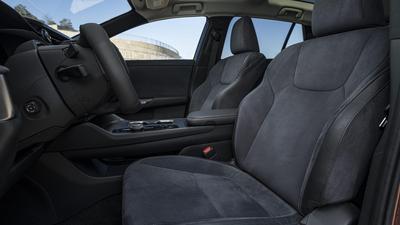 Lexus RZ450e interior front seats