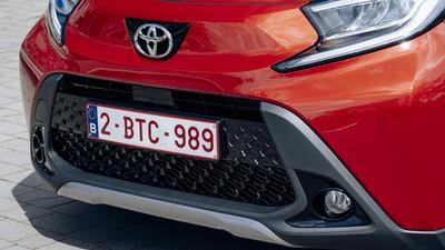 2022 Toyota Aygo X in red and black
