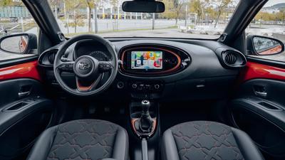 2022 Toyota Aygo X in red and black