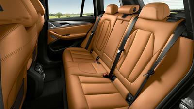 2021 BMW X3 SUV rear seats