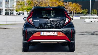 2022 Toyota Aygo X in red and black