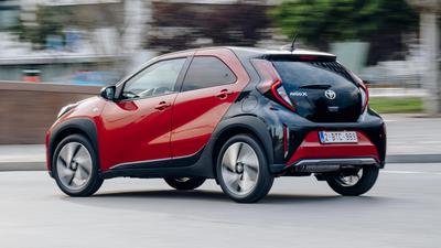 2022 Toyota Aygo X in red and black